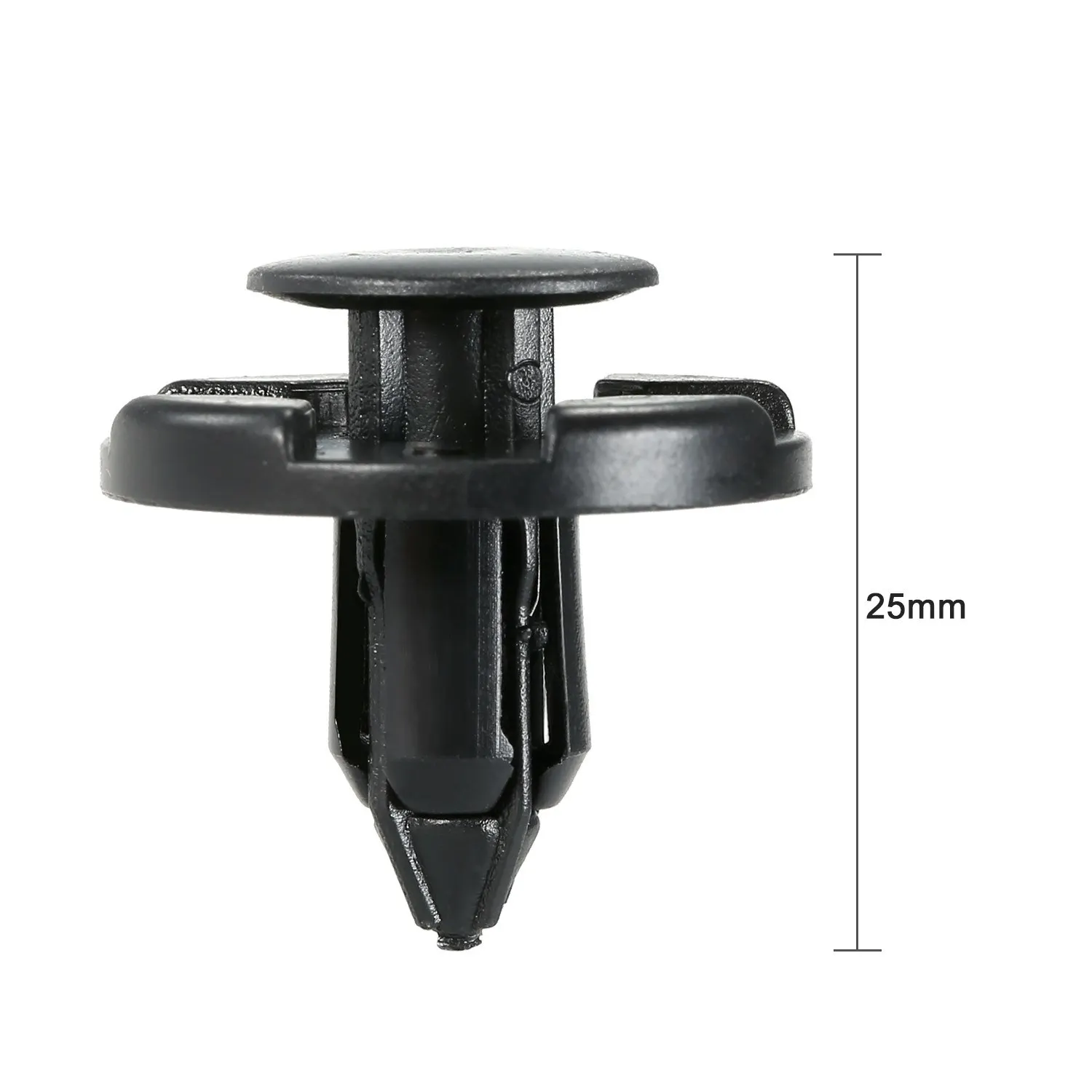 100PCS Nylon Push-Type Automotive Clips Rivet Retainer Fender Bumper Fasteners Clips 25mm with 1PC Fastener Remover 
100PCS Nylon Push-Type Automotive Clips Rivet Retainer Fender Bumper Fasteners Clips 25mm with 1PC Fastener Remover
