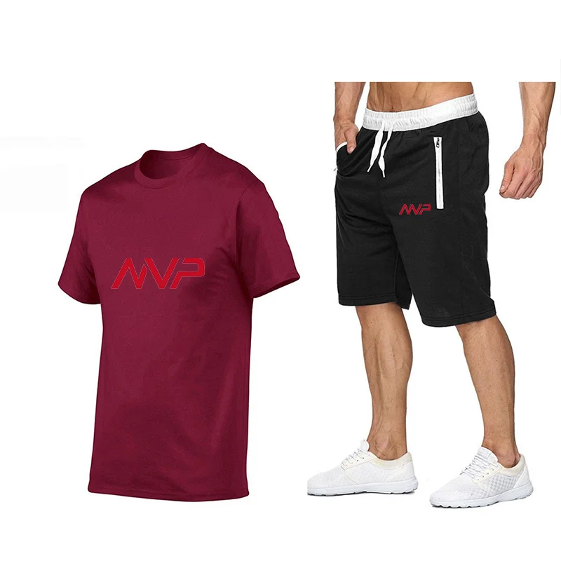 Men's Summer MVP Printed T-Shirt Set 2 Sportswear Basketball Short Sleeve + Shorts Set, O collar Cotton Short Sleeve
Men's Summer MVP Printed T-Shirt Set 2 Sportswear Basketball Short Sleeve + Shorts Set, O collar Cotton Short Sleeve