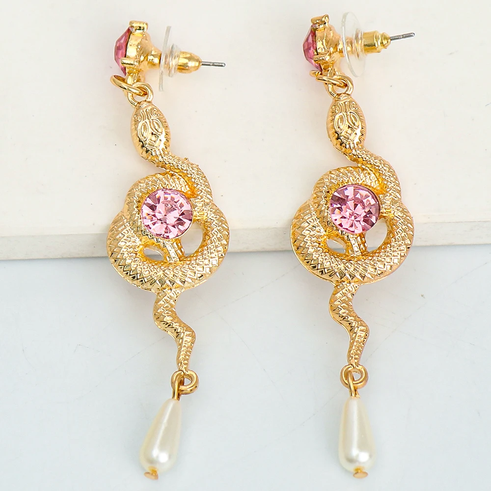 Trend Snake Design Statement Earrings Woman Wholesale Colorful Rhinestone Pearl Long Big Earring For Women 2021 Party Snake Toy
Trend Snake Design Statement Earrings Woman Wholesale Colorful Rhinestone Pearl Long Big Earring For Women 2021 Party Snake Toy