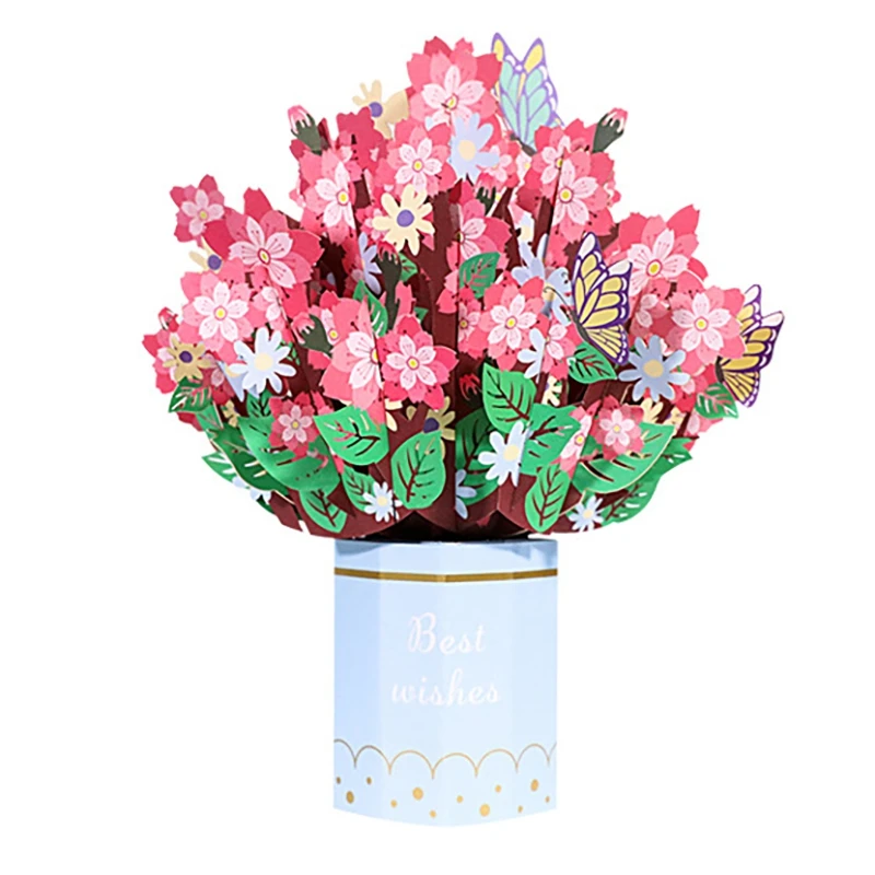 Creative 3D Greeting Card Handmade Rose Sakura Blessing Message Card Suitable for Gifts for All Occasions
Creative 3D Greeting Card Handmade Rose Sakura Blessing Message Card Suitable for Gifts for All Occasions