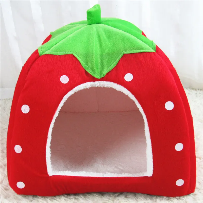 Soft Strawberry Pet Dog Cat Bed Comfortable Kennel Doggy Foldable House Cushion Basket Pet Products
Soft Strawberry Pet Dog Cat Bed Comfortable Kennel Doggy Foldable House Cushion Basket Pet Products