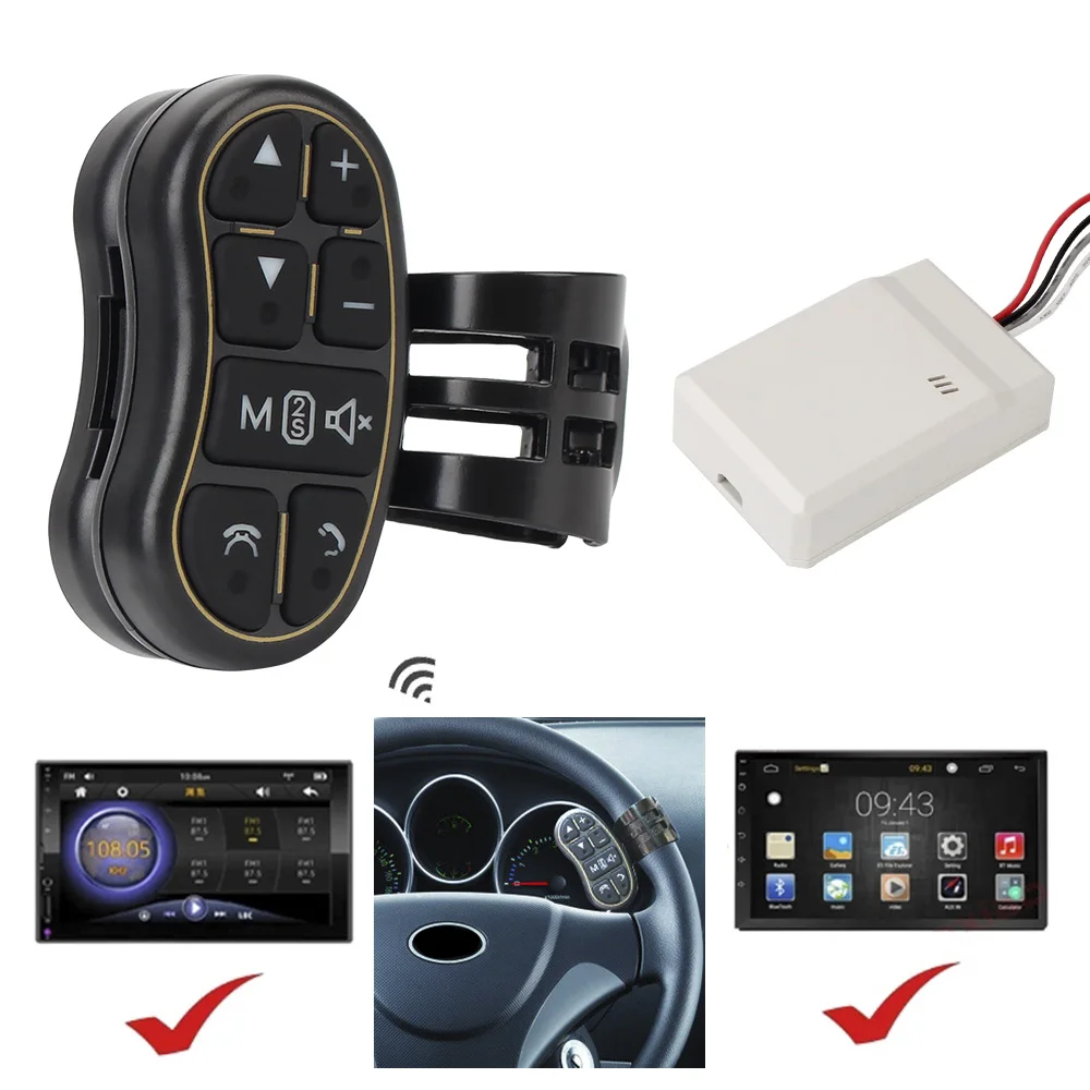 Car Steering Wheel Controller Wireless Remote Control Applicable Steering Control Button Car Navigation DVD Universal
Car Steering Wheel Controller Wireless Remote Control Applicable Steering Control Button Car Navigation DVD Universal