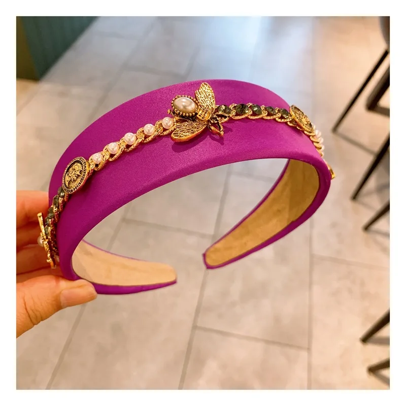New European American Diamond Headbands Star Bee Baroque Retro Metal Fan Wild Simple Headband Hair Band Turban Hair Accessories
New European American Diamond Headbands Star Bee Baroque Retro Metal Fan Wild Simple Headband Hair Band Turban Hair Accessories
