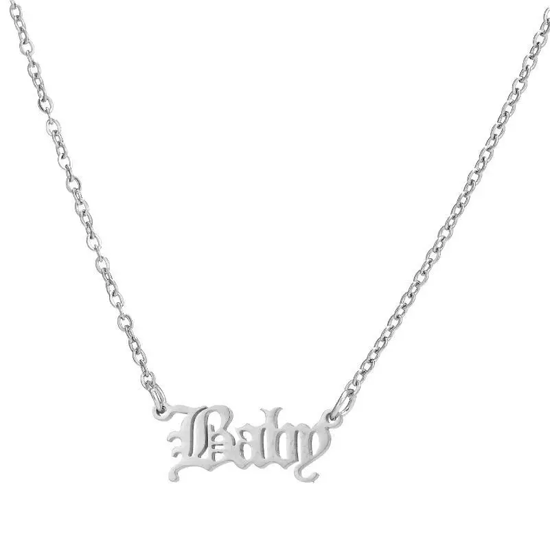 New Product Stainless Steel Pendant Necklace Women Retro Babygirl Baby Girl Baby Baby Clavicle Chain For Lovers,Lovers Wholesale
New Product Stainless Steel Pendant Necklace Women Retro Babygirl Baby Girl Baby Baby Clavicle Chain For Lovers,Lovers Wholesale
