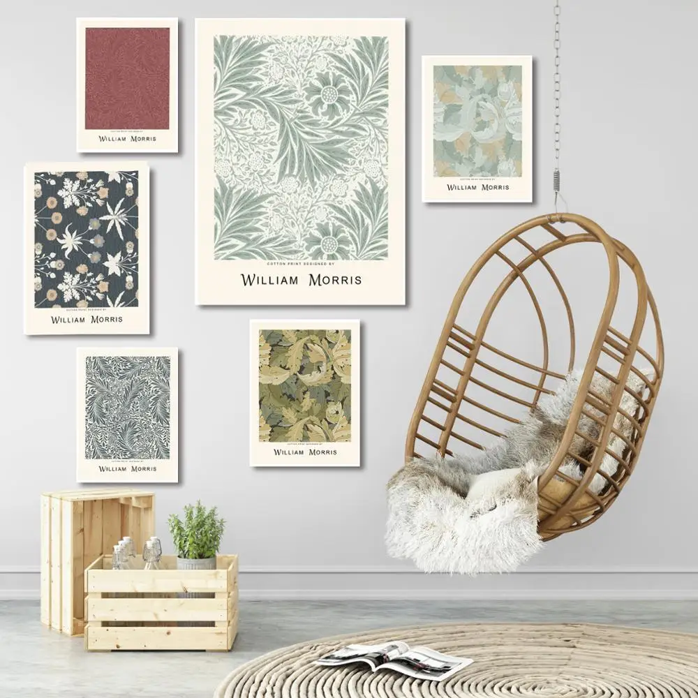 William Morris Nordic Canvas Paiting Abstract Style Wall Pictures Prints And Posters Flowers Plant Scandinavian Home Decoration
William Morris Nordic Canvas Paiting Abstract Style Wall Pictures Prints And Posters Flowers Plant Scandinavian Home Decoration