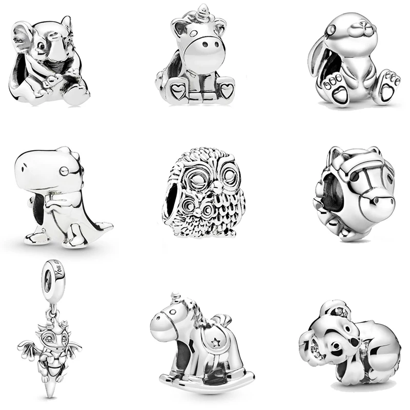 High Quality S925 Sterling Silver Unicorn Dinosaur Charm Beads Suitable For Original Pandora Bracelet Diy Ladies Jewelry Gifts
High Quality S925 Sterling Silver Unicorn Dinosaur Charm Beads Suitable For Original Pandora Bracelet Diy Ladies Jewelry Gifts
