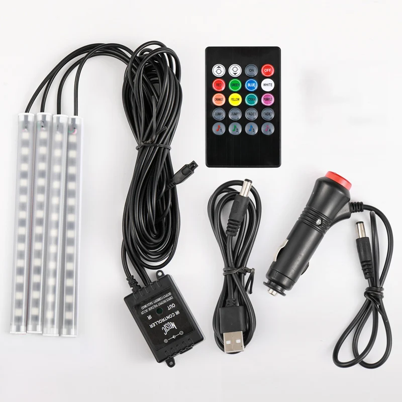RGB-подсветка для салона автомобиля беспроводная дистанционное управление