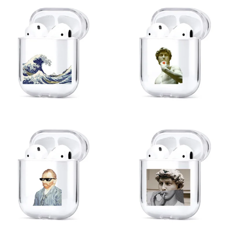 Statue Earphone Case For AirPods Case Wireless Bluetooth Headphones Transparent Hard PC Cover For Apple Air Pods 2 1 Funda Capa
Statue Earphone Case For AirPods Case Wireless Bluetooth Headphones Transparent Hard PC Cover For Apple Air Pods 2 1 Funda Capa