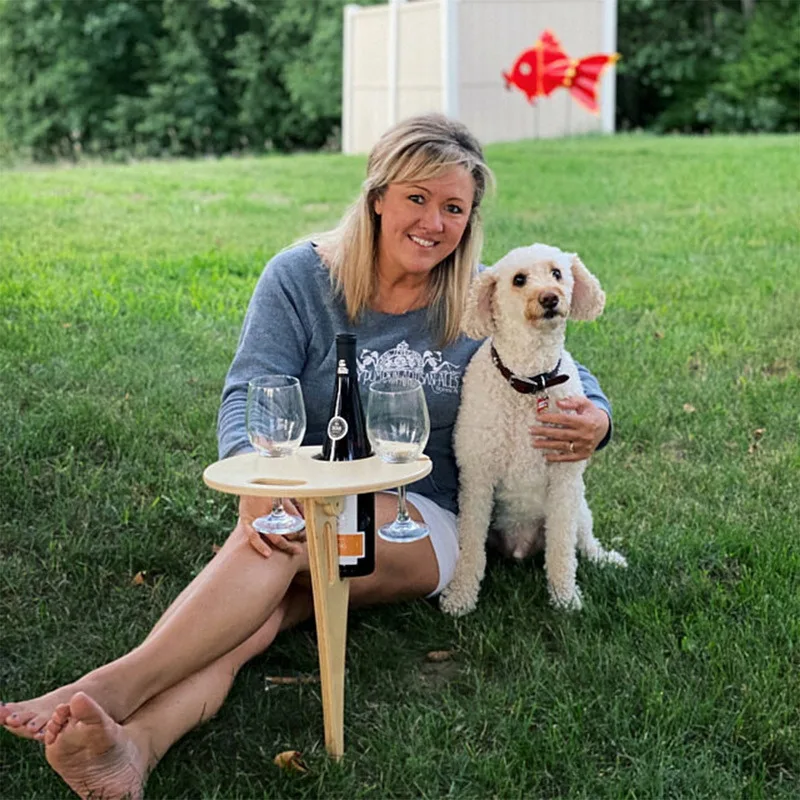 Portable Outdoor Wine Table with Foldable Round Desktop Mini Wooden Wine Rack Graden Picnic Table Easy To Carry Dropshipping
Portable Outdoor Wine Table with Foldable Round Desktop Mini Wooden Wine Rack Graden Picnic Table Easy To Carry Dropshipping