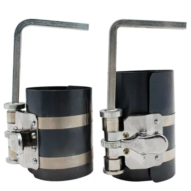 Automotive engine piston ring compressor tool wrench adjustable installation tool piston ring disassembly tool
Automotive engine piston ring compressor tool wrench adjustable installation tool piston ring disassembly tool