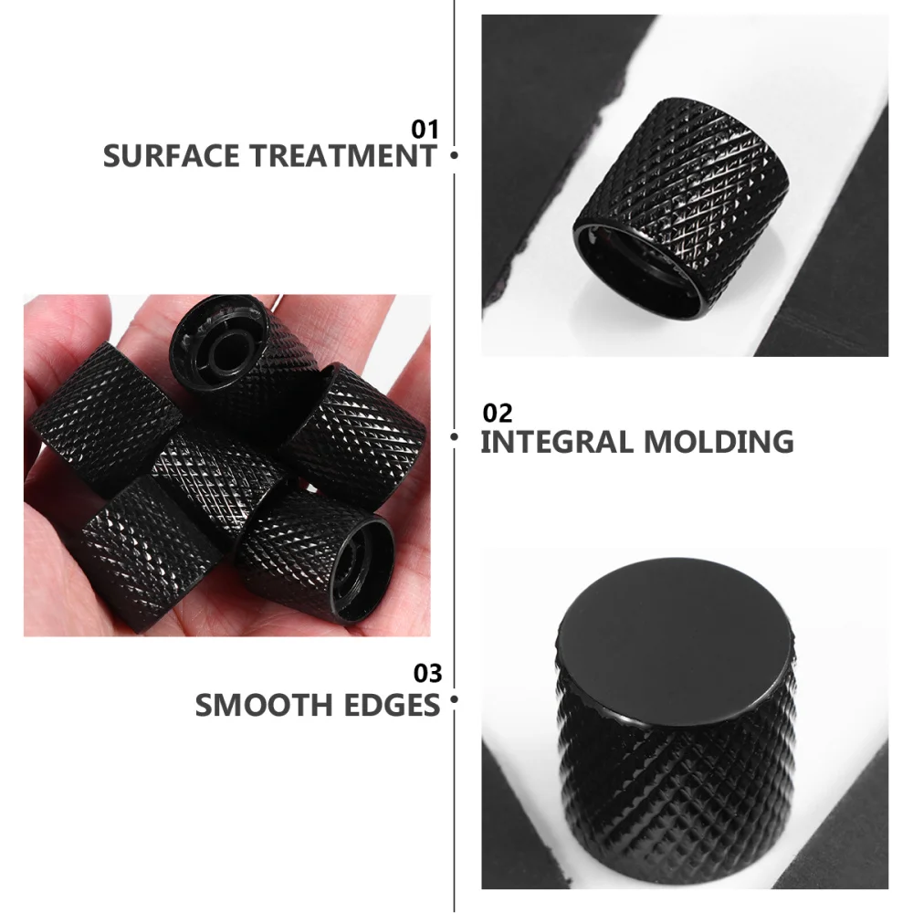 6PCS 6MM Electric Guitar Metal Knob Durable Bass Metal Flat Tone Knob Electric Guitar Accessory (Black)
6PCS 6MM Electric Guitar Metal Knob Durable Bass Metal Flat Tone Knob Electric Guitar Accessory (Black)