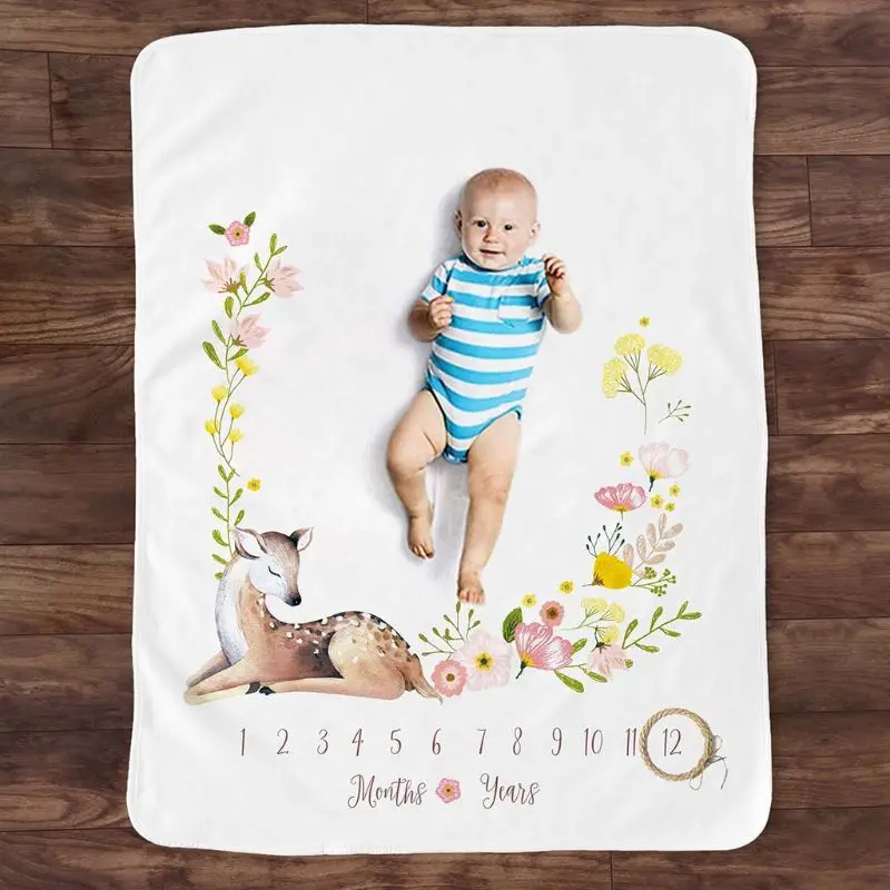 Baby Monthly Record Growth Milestone Blanket Newborn Animal Pattern Photography Props Photo Creative Background Cloth Infant Gif
Baby Monthly Record Growth Milestone Blanket Newborn Animal Pattern Photography Props Photo Creative Background Cloth Infant Gif