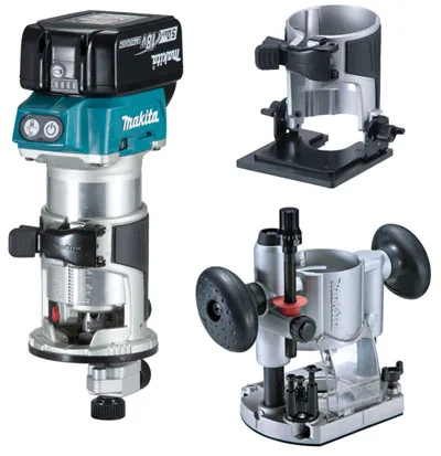 Фрезер кромочный аккумуляторный MAKITA DRT50ZJX2 10000-30000 об/мин цанга-8 мм | Инструменты