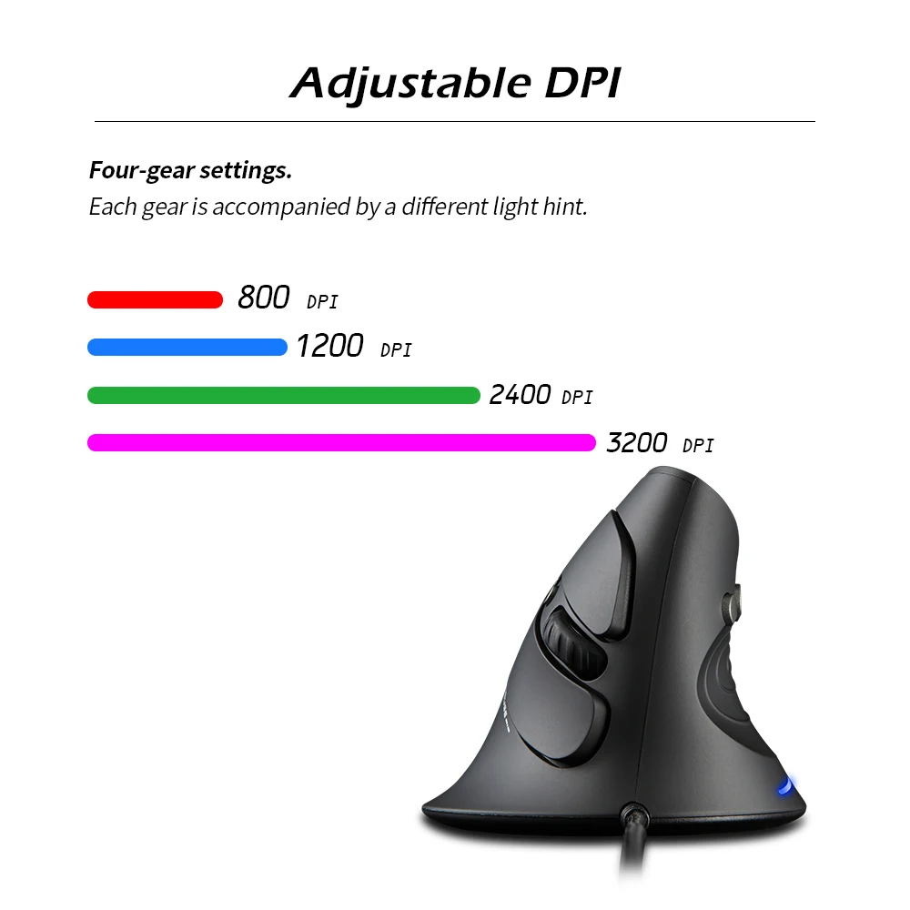 T-30 Vertical Mouse Wired Optical Gaming Mouse 6 Keys 6 Keys Ergonomic Mice with 4 Adjustable DPI for PC Laptop 
T-30 Vertical Mouse Wired Optical Gaming Mouse 6 Keys 6 Keys Ergonomic Mice with 4 Adjustable DPI for PC Laptop