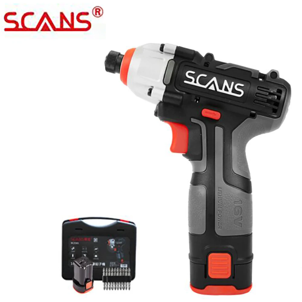 16V Electric Impact Screwdriver SC2161 Professional Tools 16V Lithium Battery Universal Series withToolcase by Scans Free Return
16V Electric Impact Screwdriver SC2161 Professional Tools 16V Lithium Battery Universal Series withToolcase by Scans Free Return