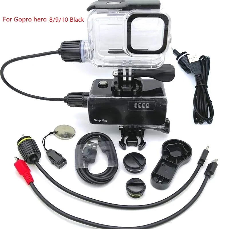 5200mAh Waterproof Power Bank Battery Charger Waterproof Case For GoPro Hero 8910 Black Action Camera Charging Portece Frame/Box
5200mAh Waterproof Power Bank Battery Charger Waterproof Case For GoPro Hero 8910 Black Action Camera Charging Portece Frame/Box