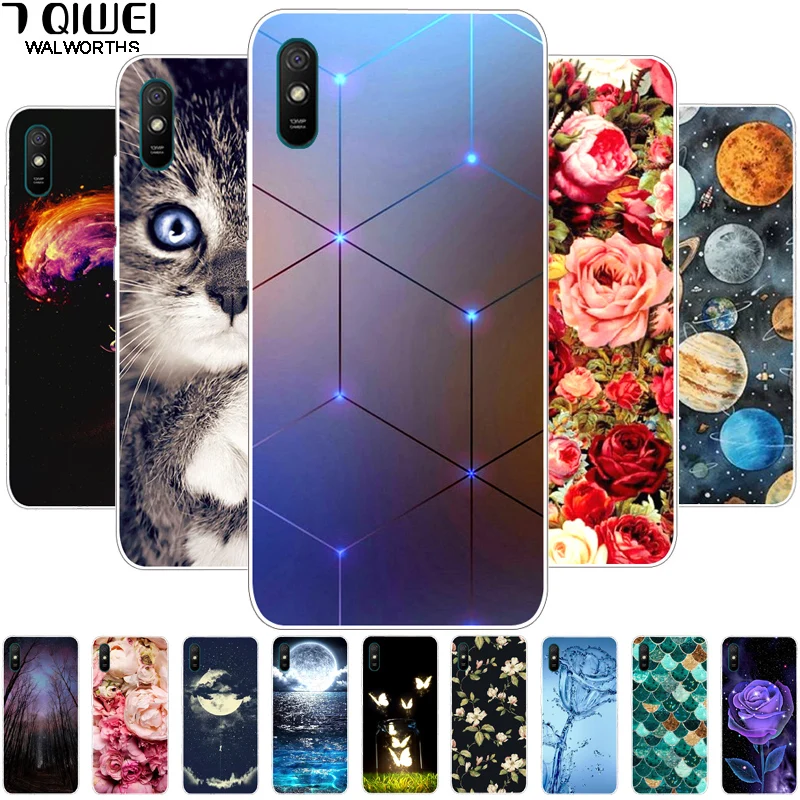 Для Xiaomi Redmi 9AT чехол для телефона силиконовый мягкий ТПУ Redmi9AT Fudnas 9A T 9 AT Capa|Бамперы|