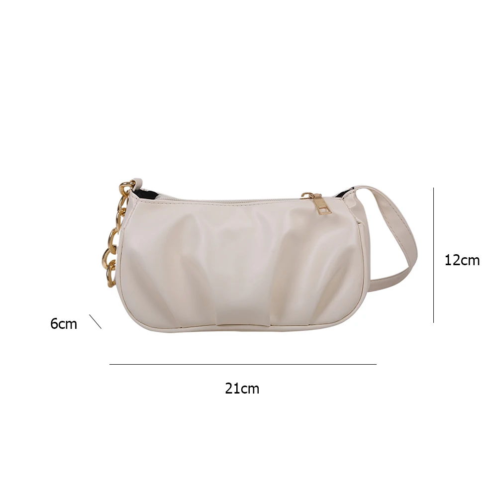 Fashion Pleated 2020 Women Shoulder Bags Chain Handbag Totes Portable PU Leather Solid Color Casual Underarm Bag Travel Purse
Fashion Pleated 2020 Women Shoulder Bags Chain Handbag Totes Portable PU Leather Solid Color Casual Underarm Bag Travel Purse