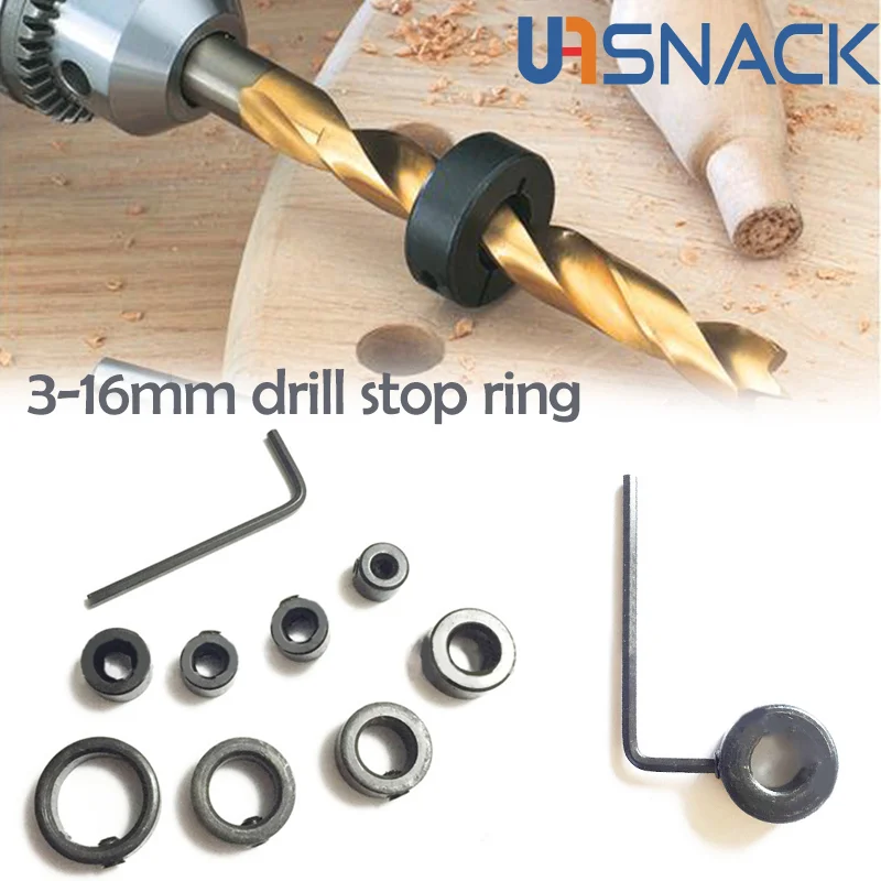 3-16mm Woodworking Drill Locator Drill Bit Depth Stop Collars Ring Positioner Drill Locator Wood Drill Bit Tools with Wrench
3-16mm Woodworking Drill Locator Drill Bit Depth Stop Collars Ring Positioner Drill Locator Wood Drill Bit Tools with Wrench