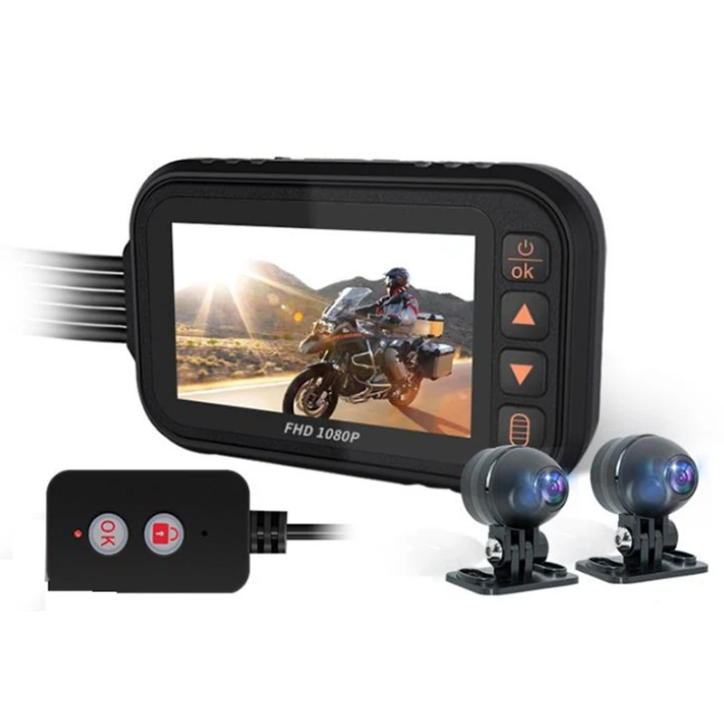 Motorcycle WIFI Dash Cam HD 1080P Front Rear Dual Lens Camera Video Recorder Waterproof Contact Screen DVR G-Sensor
Motorcycle WIFI Dash Cam HD 1080P Front Rear Dual Lens Camera Video Recorder Waterproof Contact Screen DVR G-Sensor