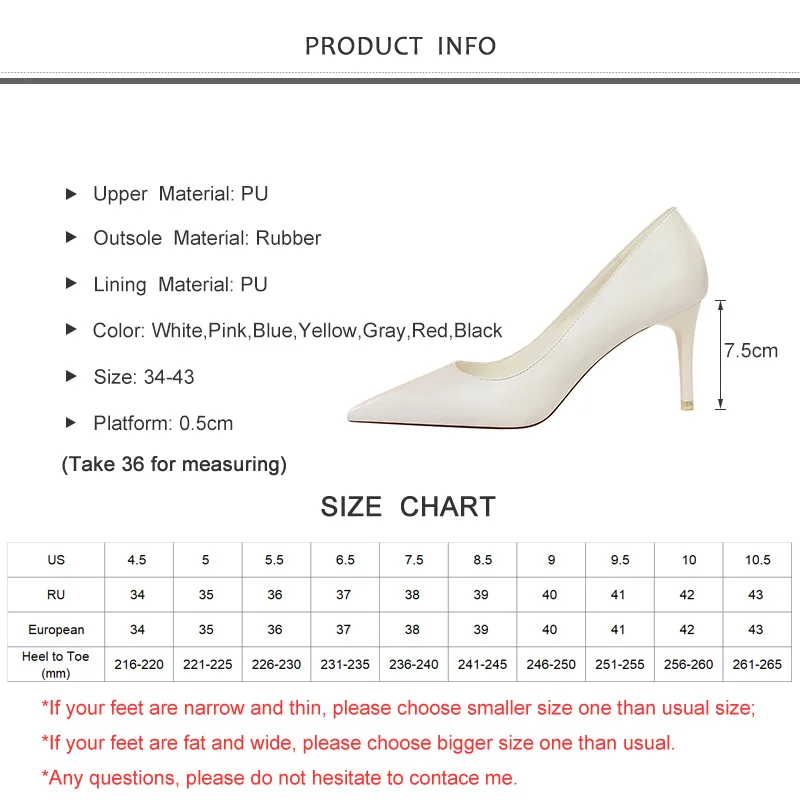 2020 New Spring Women Pumps High Thin Heel Pointed Toe Shallow Fashion Bridal Wedding Women Shoes White Sexy Ladies High Heels
2020 New Spring Women Pumps High Thin Heel Pointed Toe Shallow Fashion Bridal Wedding Women Shoes White Sexy Ladies High Heels