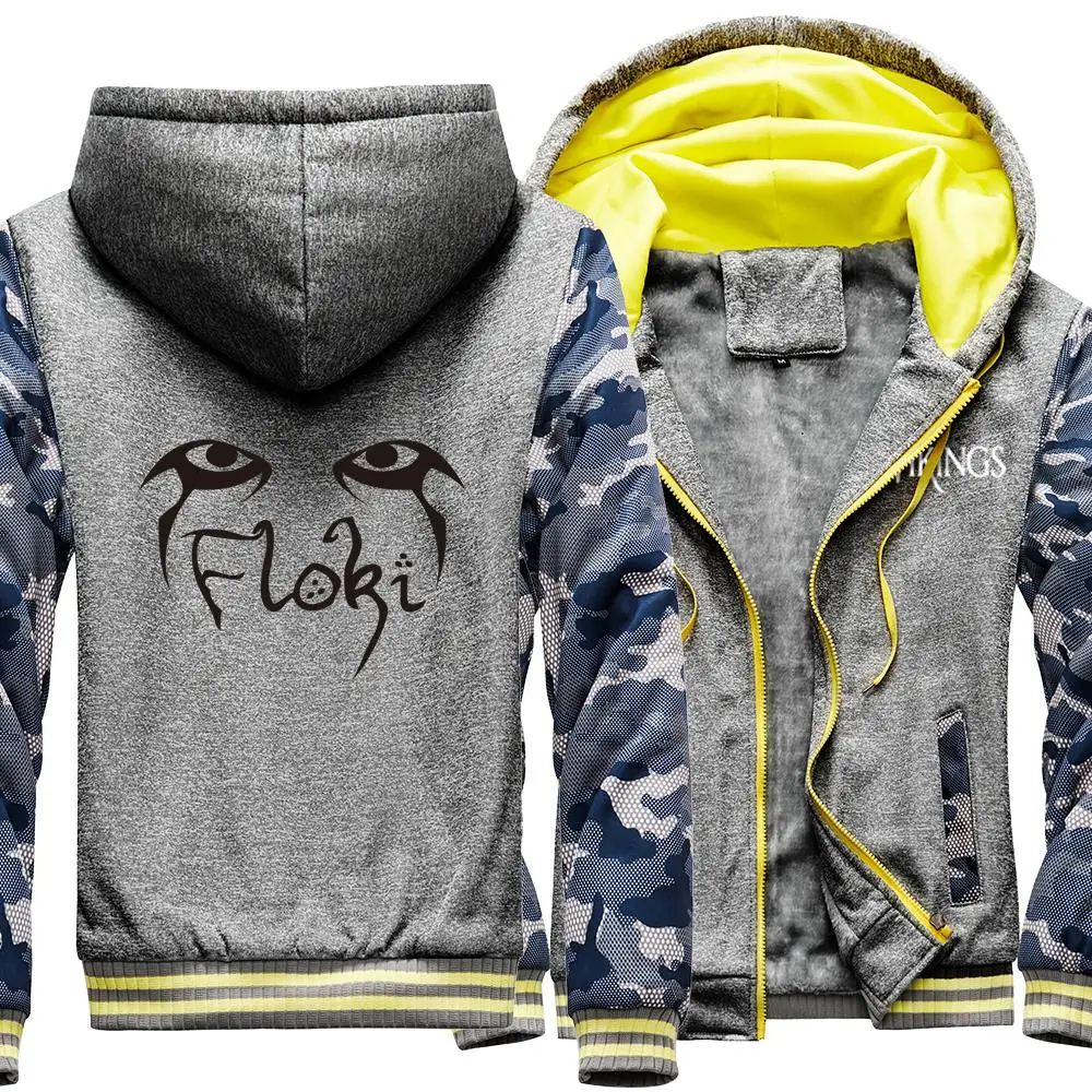 Vikings Legend Movie Floki Print jacket mens Harajuku Pocket camouflage Hoodies Cute Thick Hooded Winter Fleece Clothing male
Vikings Legend Movie Floki Print jacket mens Harajuku Pocket camouflage Hoodies Cute Thick Hooded Winter Fleece Clothing male