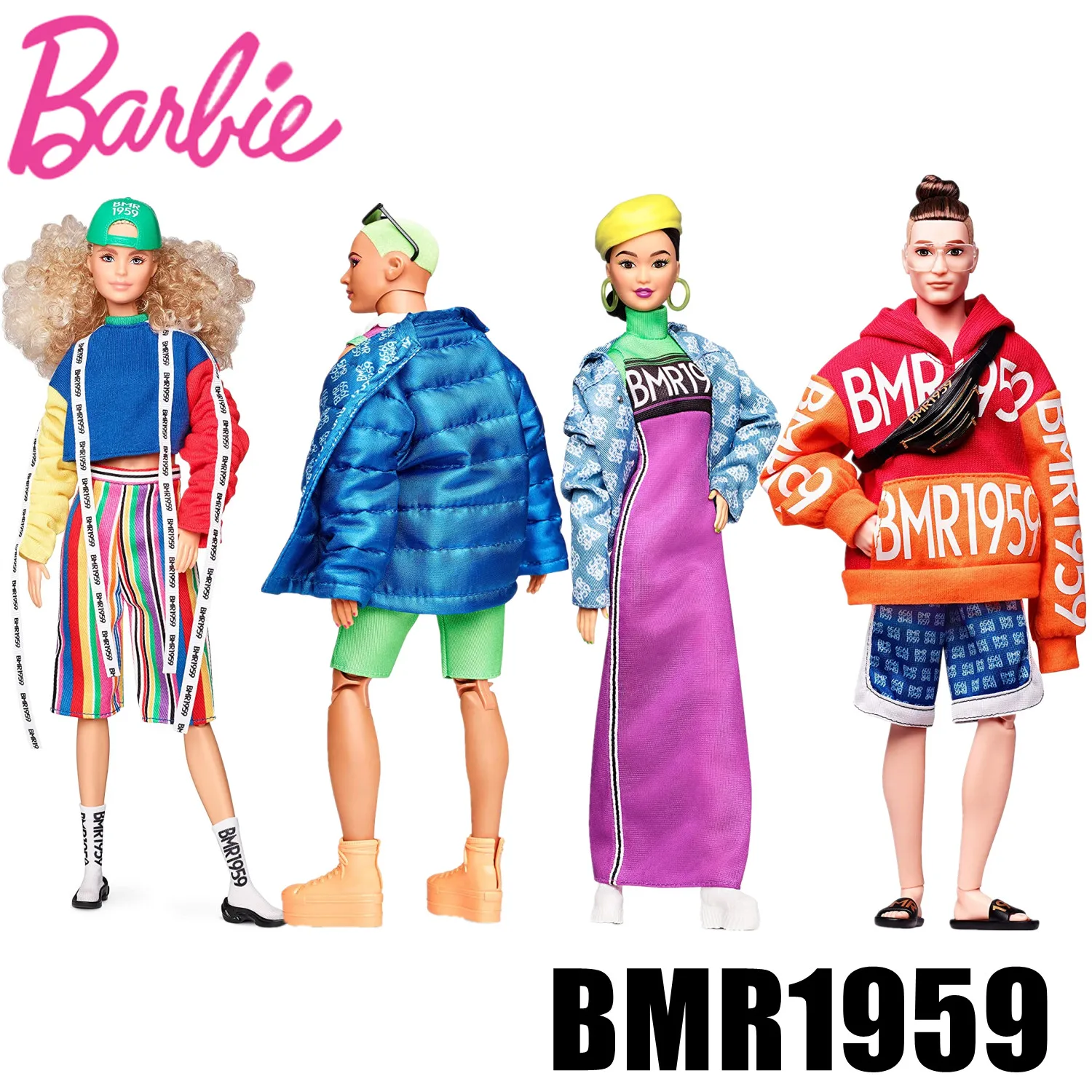 

2021 Barbie BMR1959 Fashion Doll Fully Poseable Fashionista Street Photo with Accessories Limited Edition Collectors Toys Gift