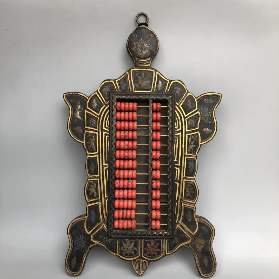 Home Decor 24"China Collection Old wood lacquerware Abacus hanging screen Longevity Turtle abacus Lucky fortune Town House
Home Decor 24"China Collection Old wood lacquerware Abacus hanging screen Longevity Turtle abacus Lucky fortune Town House