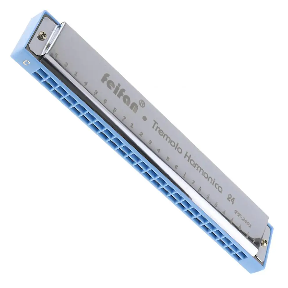Metal 24 Holes Complex Tone Professional Blues Harmonica Wind Instrument for Beginners
Metal 24 Holes Complex Tone Professional Blues Harmonica Wind Instrument for Beginners