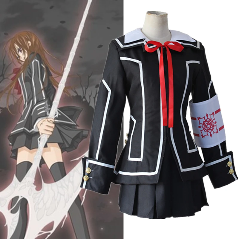 Anime Vampire Knight Cosplay Costume Kurosu\Kuran Yuki Halloween Party Women Black Uniform White Shirt Dress Armband Suit
Anime Vampire Knight Cosplay Costume Kurosu\Kuran Yuki Halloween Party Women Black Uniform White Shirt Dress Armband Suit