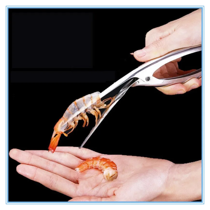 Stainless Steel Shrimp Peeler Prawn Shrimp Deveiner Fishing Knife Lobster Shell Remover Peel Device Kitchen Seafood Tools U3
Stainless Steel Shrimp Peeler Prawn Shrimp Deveiner Fishing Knife Lobster Shell Remover Peel Device Kitchen Seafood Tools U3