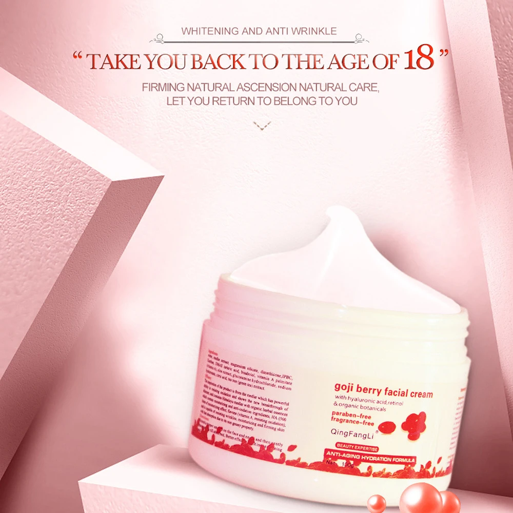 Skin Care Face Cream Goji Berry Essence Anti Wrinkle Aging Deep Moisturizing Whitening Lifting Facial Neck Night Day Serum 100g
Skin Care Face Cream Goji Berry Essence Anti Wrinkle Aging Deep Moisturizing Whitening Lifting Facial Neck Night Day Serum 100g