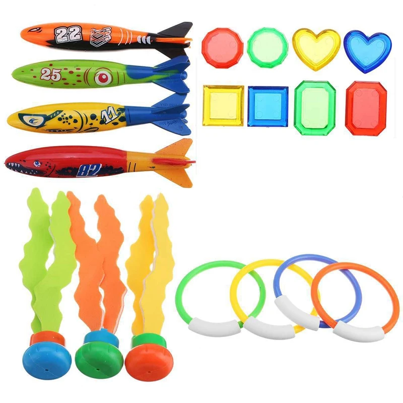 19Pcs Swimming Pool Toy Underwater Diving Toy Set Parent-Child Interaction Toy Diving Training Aquatic Toy for Kids
19Pcs Swimming Pool Toy Underwater Diving Toy Set Parent-Child Interaction Toy Diving Training Aquatic Toy for Kids