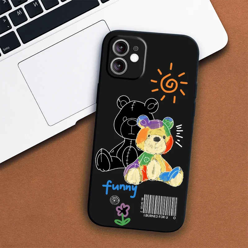 cute cartoon bear phone case for iPhone 11 12 mini pro max case for iphone 13 pro 6s 6g 7 8 plus black back cover
cute cartoon bear phone case for iPhone 11 12 mini pro max case for iphone 13 pro 6s 6g 7 8 plus black back cover