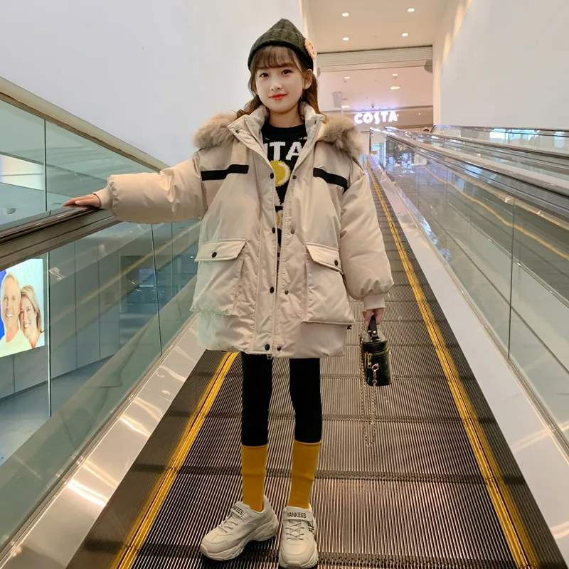High Quality Girls Cotton Padded Fashion Style Children's Clothing Thick Medium Long Down Jacket Winter Warm Outwear 3-16 Years
High Quality Girls Cotton Padded Fashion Style Children's Clothing Thick Medium Long Down Jacket Winter Warm Outwear 3-16 Years