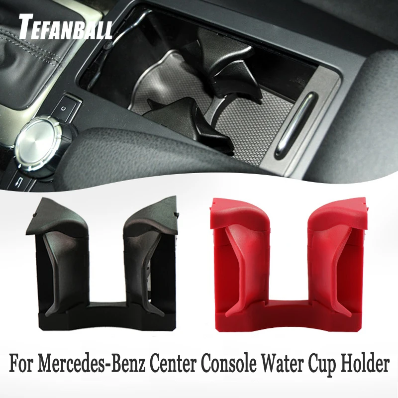 

Car Center Console Water Cup Holder Drink Stand Insert Divider Board For Mercedes-Benz C E GLK Class W204 W207 W212 S212 X204