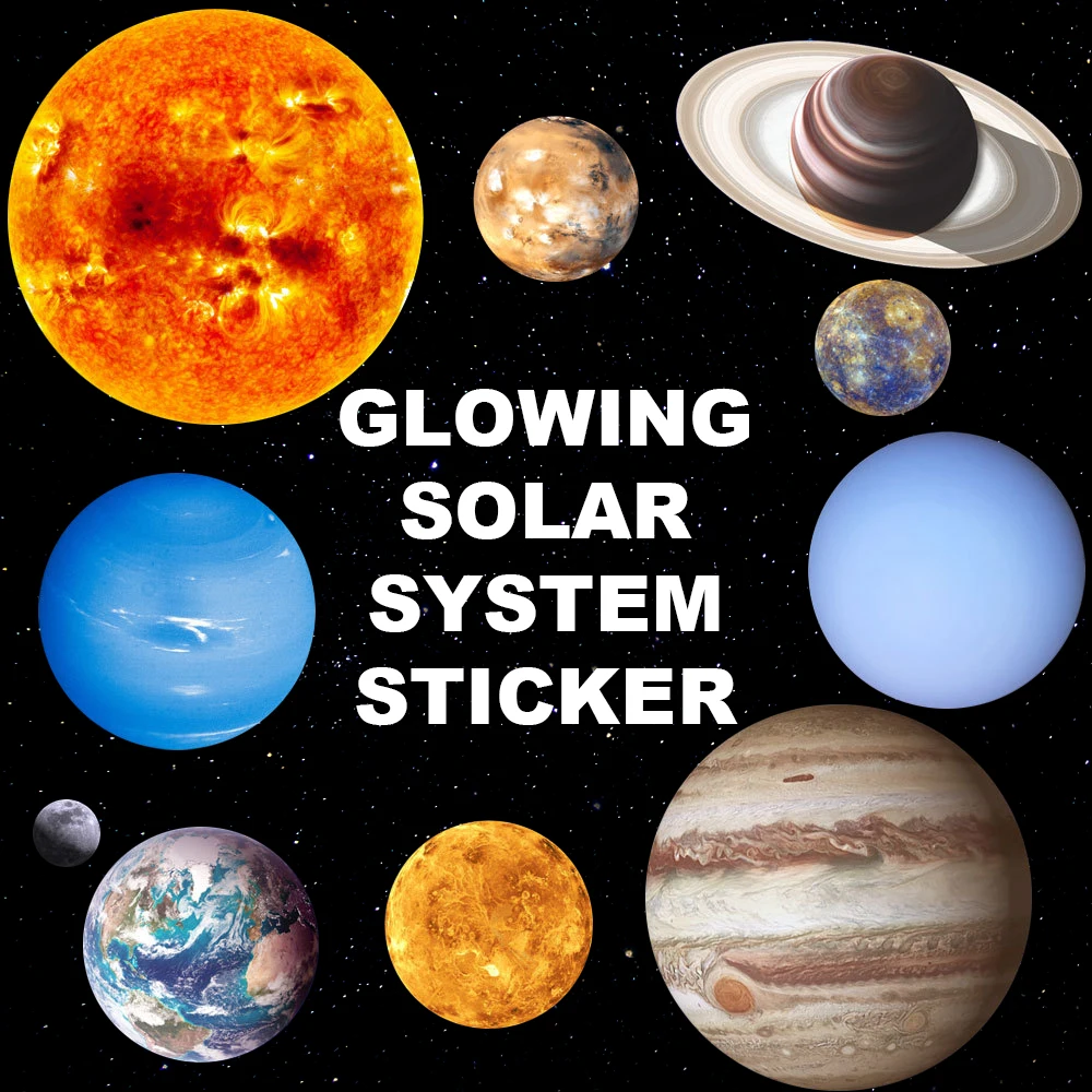 Solar System Planets Wall Stickers Glow In The Dark Light Moon Decor for Living Room Kids Bedroom Baby Sleeping Luminous Sticker
Solar System Planets Wall Stickers Glow In The Dark Light Moon Decor for Living Room Kids Bedroom Baby Sleeping Luminous Sticker