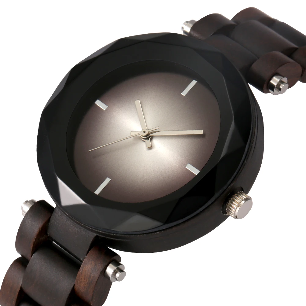 Unique Bright Black Dial Design Ladies Watch Full Wooden Bangle Ebony Quartz Wristwatch Fashion Female Natural Wood Watches Gift
Unique Bright Black Dial Design Ladies Watch Full Wooden Bangle Ebony Quartz Wristwatch Fashion Female Natural Wood Watches Gift