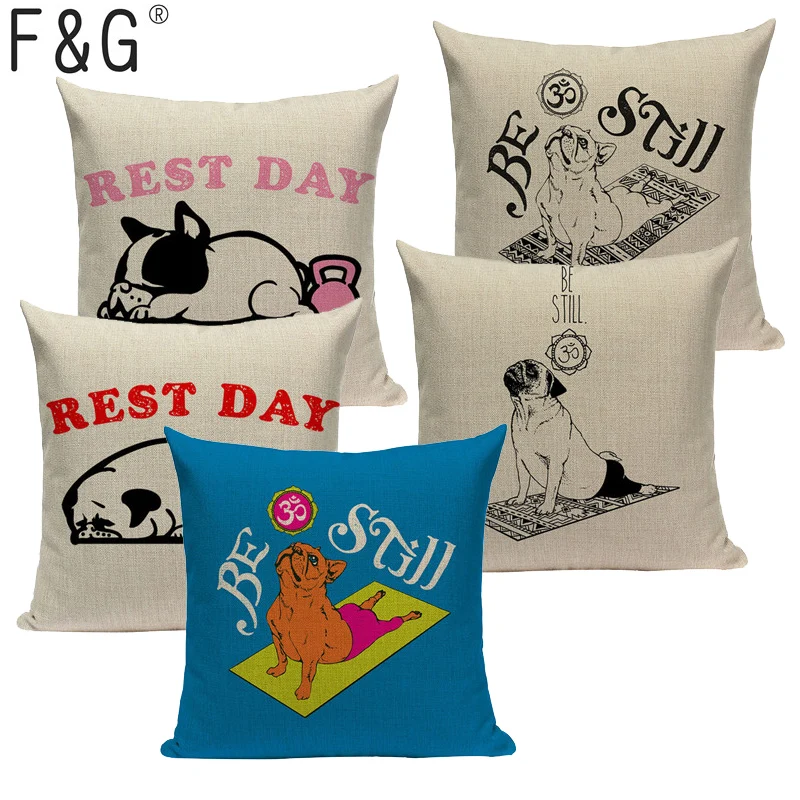 Pug Dog Yoga Meditation Cushion Cute Cover Sleep Dog Throw Pillow Cover Animal Cushion Cover Sofa Decoratove Pillow Case Custom
Pug Dog Yoga Meditation Cushion Cute Cover Sleep Dog Throw Pillow Cover Animal Cushion Cover Sofa Decoratove Pillow Case Custom
