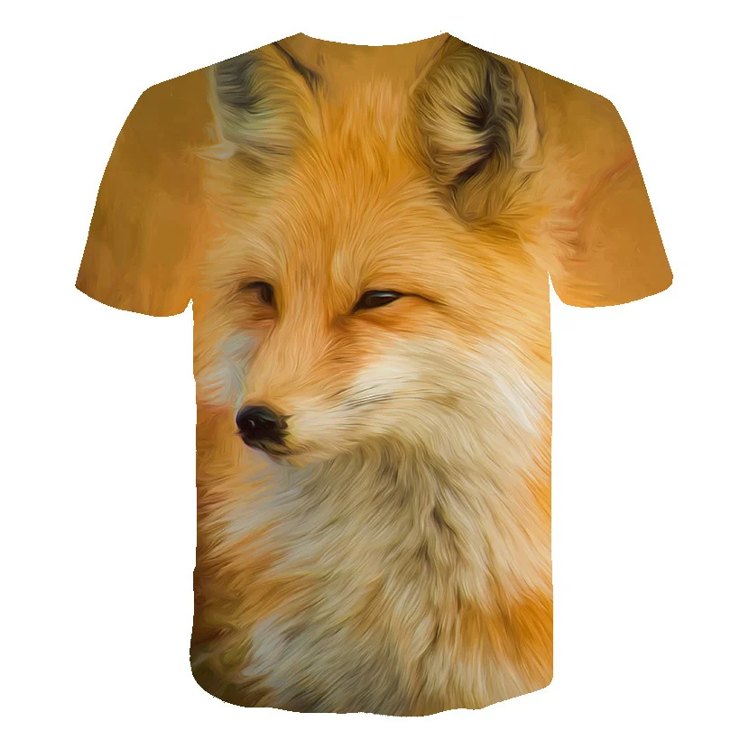 Fashion hot Fox 3d printing men and women t-shirt soft material shirt casual loose t-shirt sports men's streetwear 2021 new Tops
Fashion hot Fox 3d printing men and women t-shirt soft material shirt casual loose t-shirt sports men's streetwear 2021 new Tops