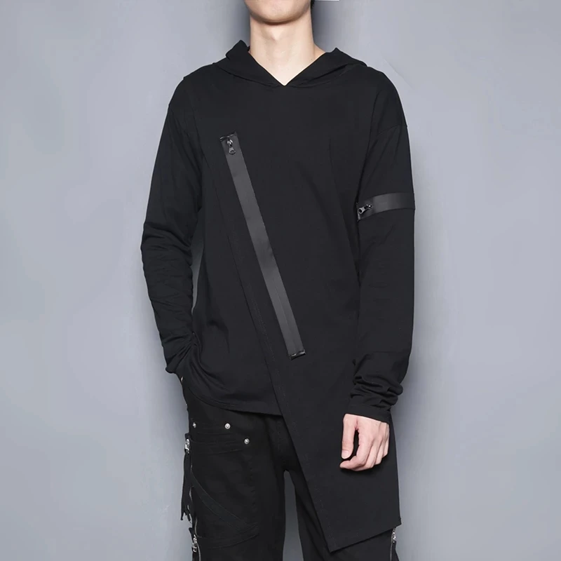 Men's Irregular Hoodie Autumn Dark Street Zipper Stitching Irregular Tailoring Slim Long Sleeve Thin Sweater Jacket
Men's Irregular Hoodie Autumn Dark Street Zipper Stitching Irregular Tailoring Slim Long Sleeve Thin Sweater Jacket