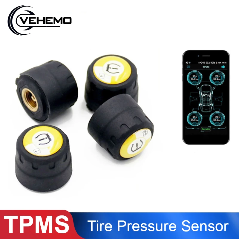 Wireless Car TPMS 4 External Sensors Stable Bluetooth Tire Pressure Detector Universal Mobile Phone APP Detection car Accessorie
Wireless Car TPMS 4 External Sensors Stable Bluetooth Tire Pressure Detector Universal Mobile Phone APP Detection car Accessorie