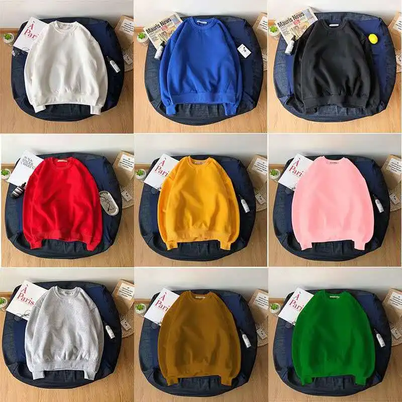 Woman Solid Color O-Neck Sweatshirt Casual Loose Fit Hoodie Harajuku Aesthetic Streetwear Velvet Pullover White Tops Korean Pop
Woman Solid Color O-Neck Sweatshirt Casual Loose Fit Hoodie Harajuku Aesthetic Streetwear Velvet Pullover White Tops Korean Pop
