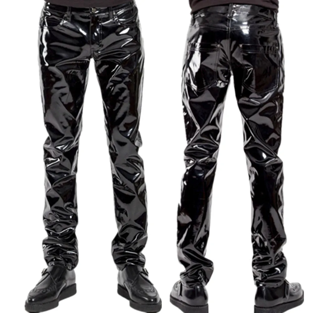 Shiny PVC Latex Trousers Men Motorcycle Black Mens Pants Fashion Faux Leather Riding Waterproof Motor Biker Male Street Pants
Shiny PVC Latex Trousers Men Motorcycle Black Mens Pants Fashion Faux Leather Riding Waterproof Motor Biker Male Street Pants