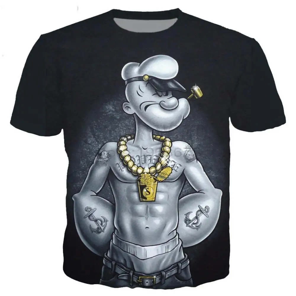 New classical popeye series t shirt men women 3D printed novelty fashion tshirt hip hop streetwear casual summer tops
New classical popeye series t shirt men women 3D printed novelty fashion tshirt hip hop streetwear casual summer tops