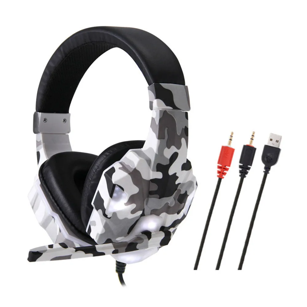 3.5mm USB Gaming Headset with Microphone LED Light Gaming Headphone for Computer PC DQ-Drop
3.5mm USB Gaming Headset with Microphone LED Light Gaming Headphone for Computer PC DQ-Drop