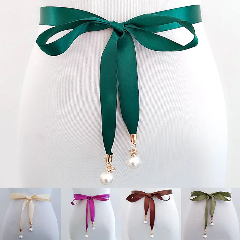 Pearl Pendant Style Prom Dress Belt High Quality Double Sided Satin Sash Pearl Sash Thin Bridal Gown Wedding Belt Woman Waist
Pearl Pendant Style Prom Dress Belt High Quality Double Sided Satin Sash Pearl Sash Thin Bridal Gown Wedding Belt Woman Waist