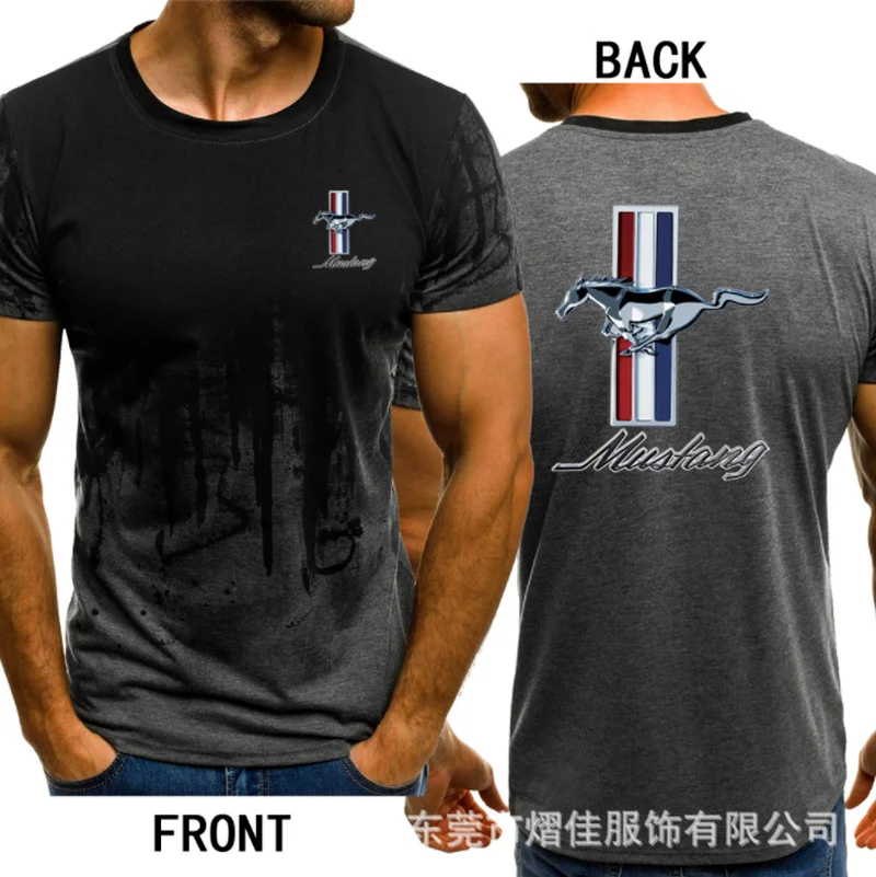 Summer personality gradient 2021 motorcycle short sleeve Mustang logo men's short sleeve
Summer personality gradient 2021 motorcycle short sleeve Mustang logo men's short sleeve