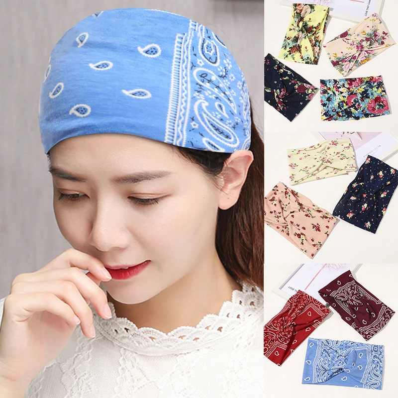 Fashion Floral Print Headwrap Wide Sports Turban Bandana Headband Twisted Knotted Hair Ribbon Elastic Hairband Hair Accessories
Fashion Floral Print Headwrap Wide Sports Turban Bandana Headband Twisted Knotted Hair Ribbon Elastic Hairband Hair Accessories