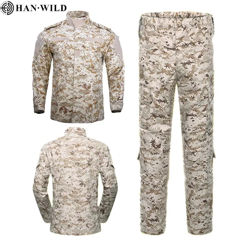 Military Tactical Uniform Camouflage Training Shirt Uniform Military Combat Suit Airsoft War Clothing Jacket+Pants Hunting Sets
Military Tactical Uniform Camouflage Training Shirt Uniform Military Combat Suit Airsoft War Clothing Jacket+Pants Hunting Sets